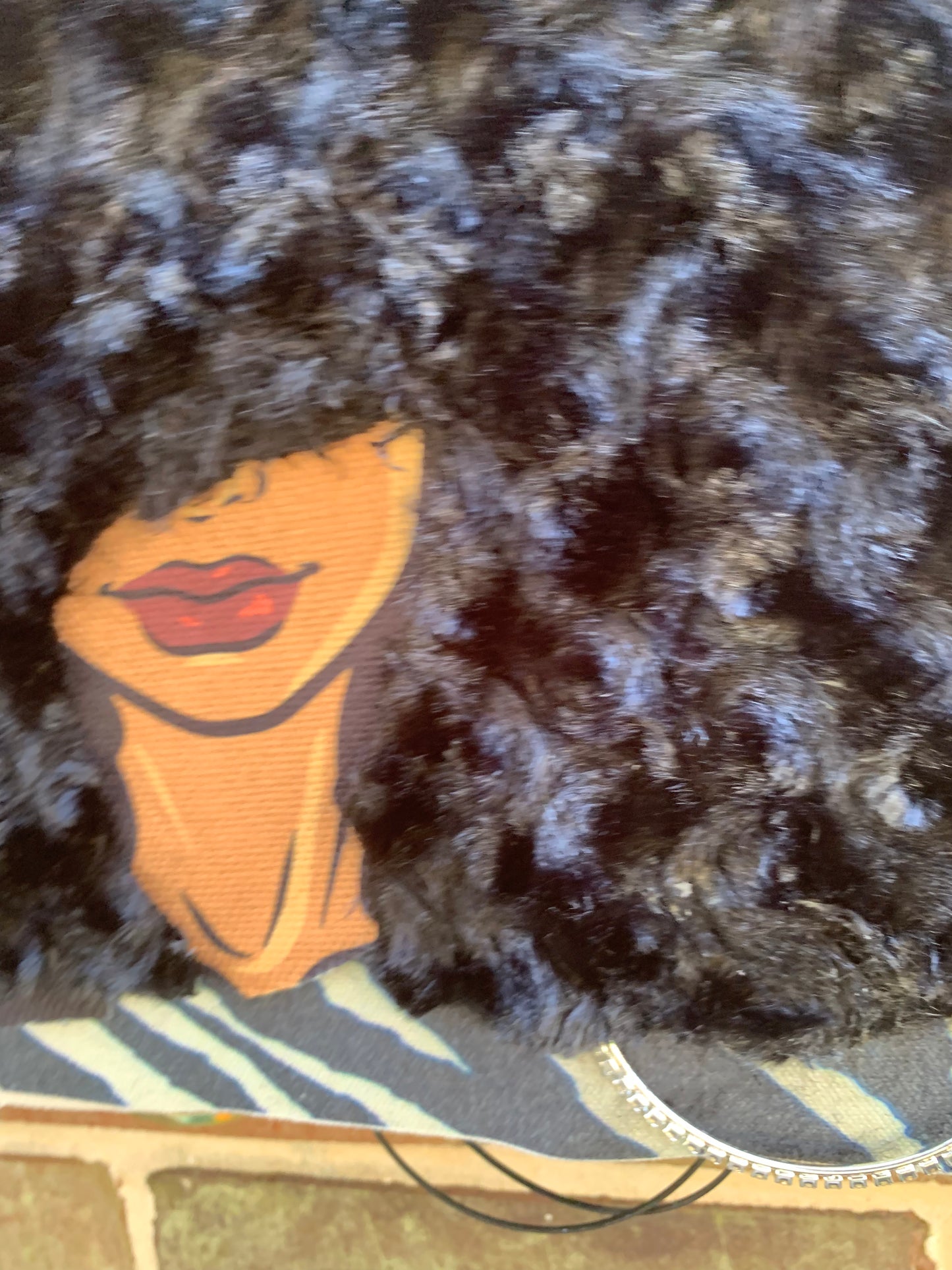 Sista Girl Tote Bag, Afro Puffs, Afro American Woman, Canvas Bag