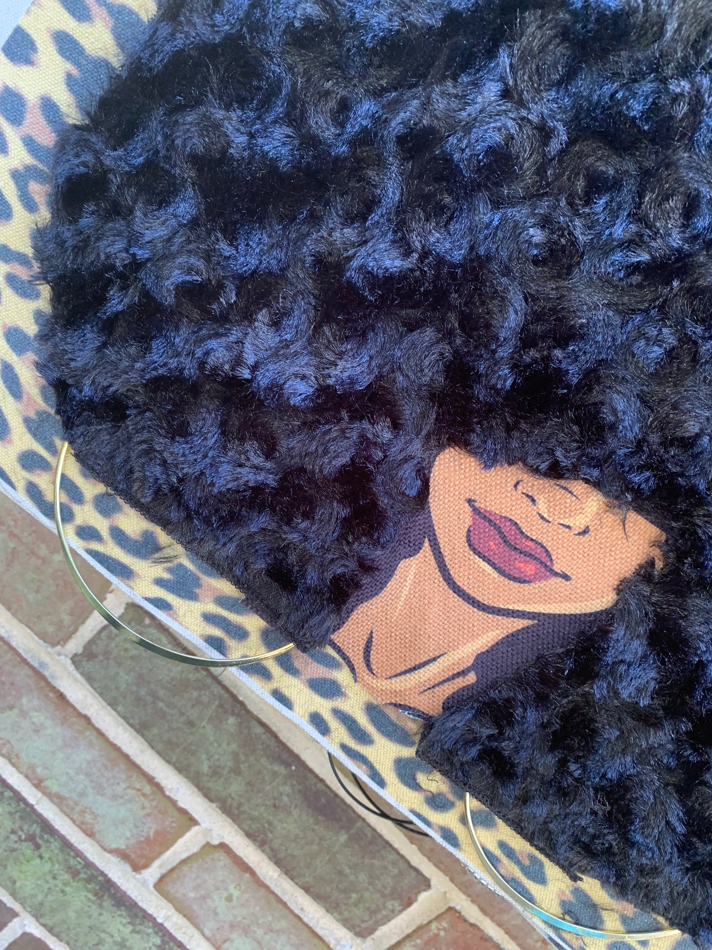 Sista Girl Tote Bag, Afro Puffs, Afro American Woman, Canvas Bag
