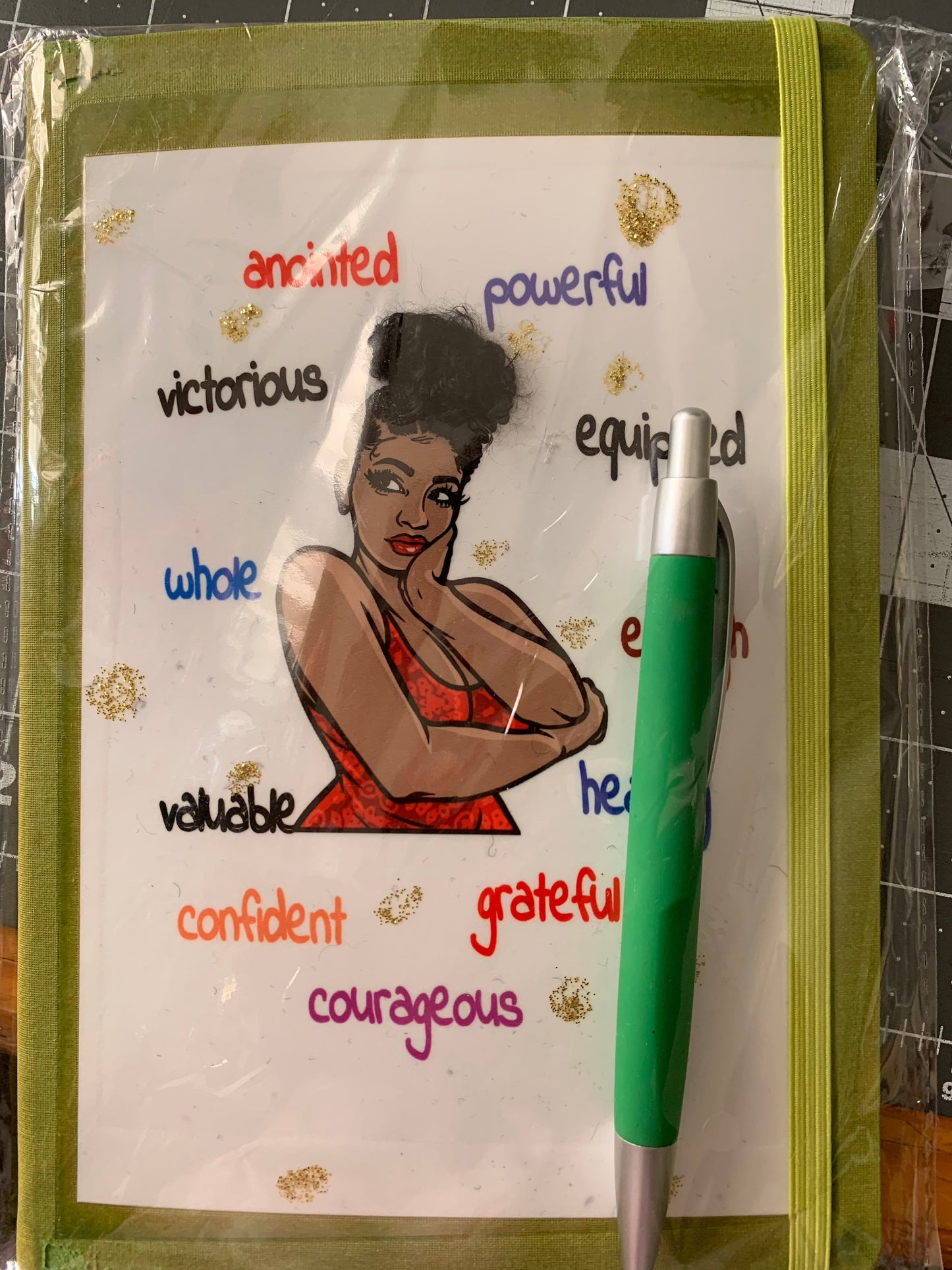 Textured Journal-Afro Bun
