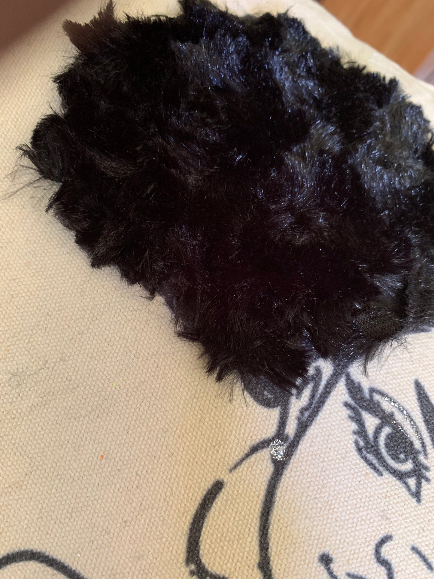 Textured Tote Bag, Afro Puffs, Afro American Woman, Canvas Bag