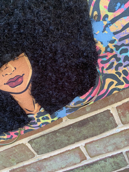 Sista Girl Tote Bag, Afro Puffs, Afro American Woman, Canvas Bag