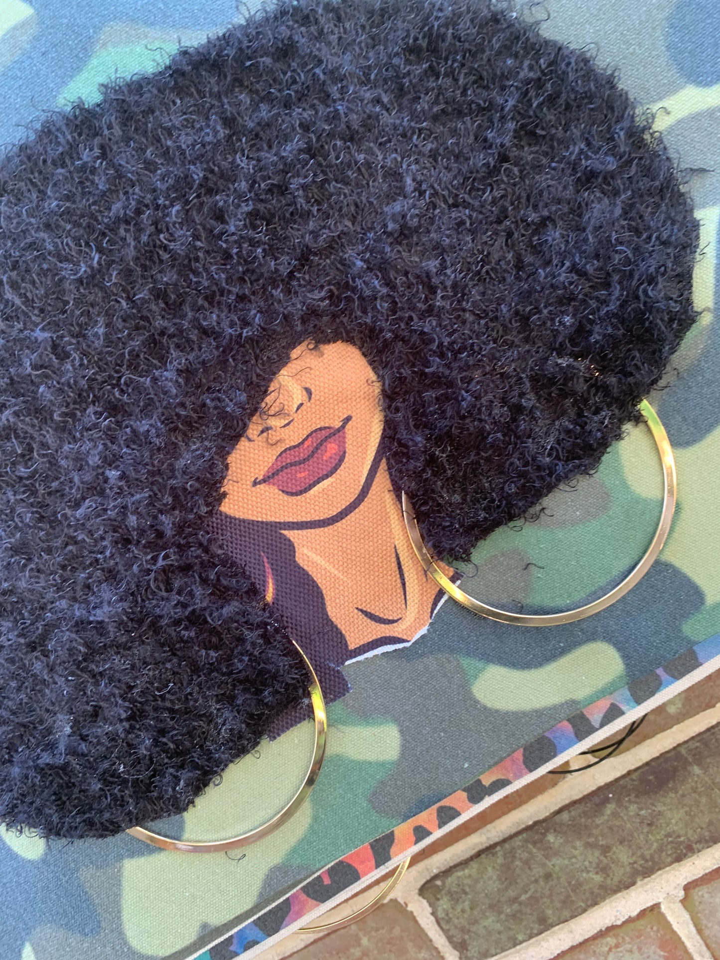 Sista Girl Tote Bag, Afro Puffs, Afro American Woman, Canvas Bag