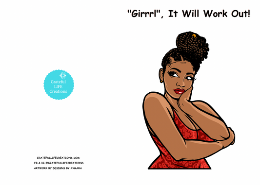 Encouragement Printed Card